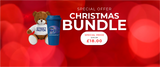 Christmas Bundle 2 - Teddy Bear / Water Bottle with Christmas Bag